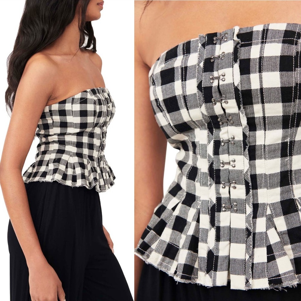 ***SOLD***Free People Lights Out Corset Top - Picture 5 of 17